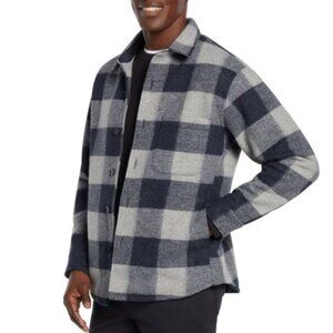 Banana Republic Men's Heritage Shirt Jacket Plaid Blue Size L